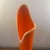 Mid-Century Modern 1960s l.e. Smith Bittersweet Orange Smoothie Swung Vase For Sale - Image 3 of 8