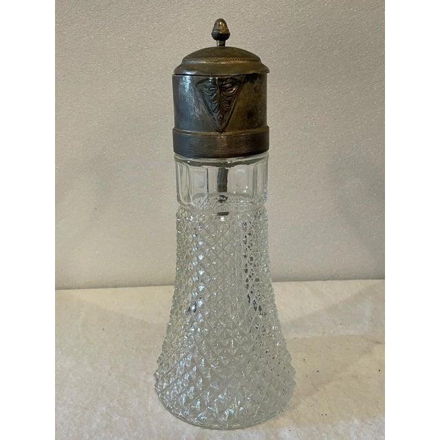 Vintage Diamond Point Silverplated Wine Claret For Sale - Image 4 of 6
