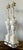 Metal Vintage Carved Marble Lamps - A Pair For Sale - Image 7 of 12