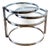 Coffee Table in Glass and Chrome with Three Tiers from Leitmotiv, Netherlands, 1980s For Sale