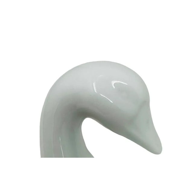 Vintage Limoges White Ceramic Swan Serving Dish Made in France For Sale In Tampa - Image 6 of 11