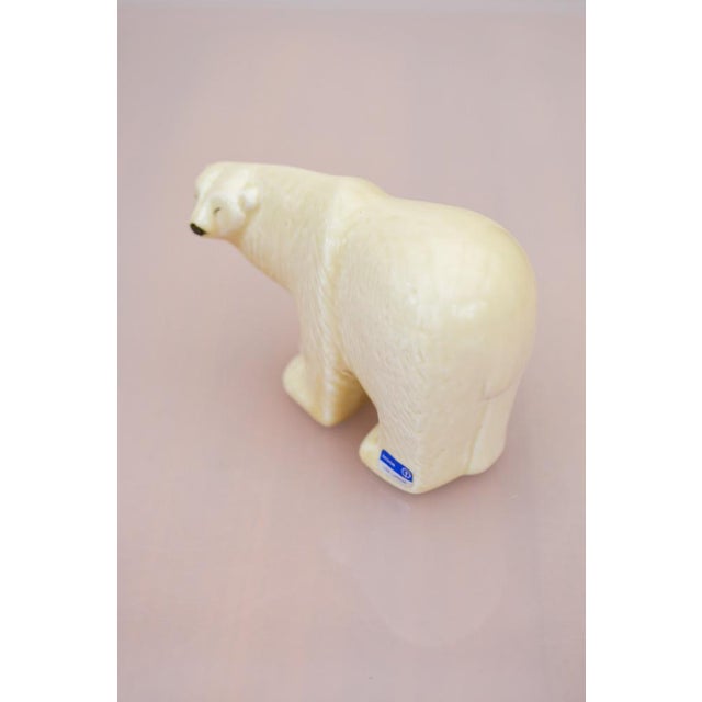 Polar Bear Figurine in Glazed Stoneware by Lisa Larson for Gustavsberg, 1970s For Sale - Image 13 of 17
