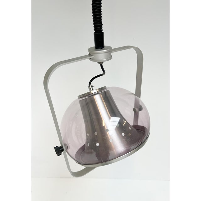 Metal Space Age Ceiling Lamp from Dijkstra Lampen, 1960s For Sale - Image 7 of 12