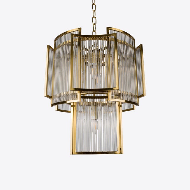 Brass Monte Carlo Piccolo Chandelier from Pure White Lines For Sale - Image 10 of 13