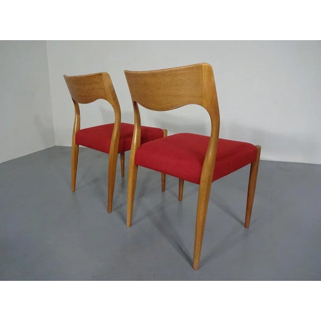 Set of Danish Oak Dining Chairs, 1960s For Sale - Image 6 of 17