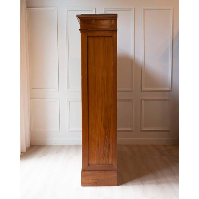 Early 20th Century Italian Wooden Filing Cabinet with Tambour Door For Sale - Image 12 of 18