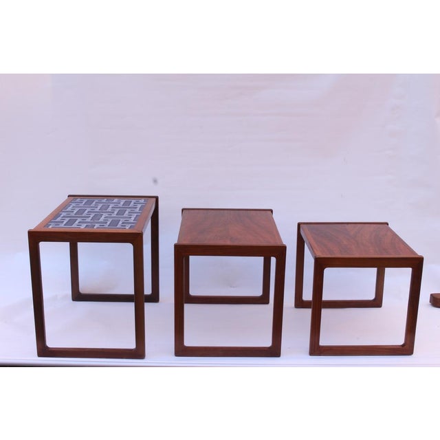 Mid-Century Modern Vintage Nesting Tables from Jason Møbler, Set of 3 For Sale - Image 3 of 18