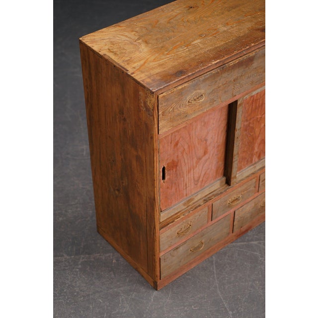 Brown Modernist Tansu Cabinet, 1920s For Sale - Image 8 of 18