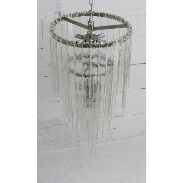 Large Murano Chandelier by Carlo Nason for Mazzega, Italy, 1970s For Sale - Image 8 of 18