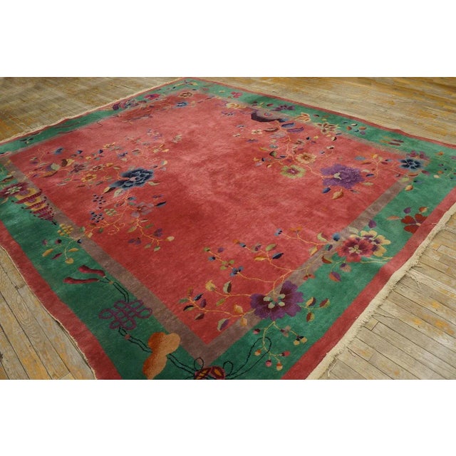 1920s Chinese Art Deco Carpet ( 8' x 9'6'' - 245 x 290 ) For Sale - Image 10 of 12