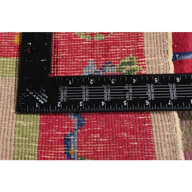Textile Antique Chinese Art Deco Rug, 02'00 X 02'09 For Sale - Image 7 of 10