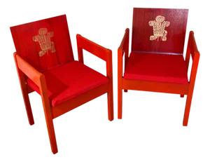 Set of Prince of Wales Investiture Chairs by Lord Snowden from Remploy, 1969
