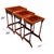 The Set of 3 Nesting Tables from Niagara Furniture features three tables, all with attractive inlaid mahogany tops....
