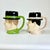 1977 Vintage Americana Pop Culture Folk Art Laurel and Hardy Beer Mugs - Set of 2 For Sale - Image 6 of 12