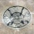 Vintage Rustic Spanish Revival Style Coffee Table Hand Wrought Iron Round With Glass Top For Sale - Image 17 of 17