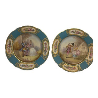 Antique Sevres Louis XV Plates For Sale