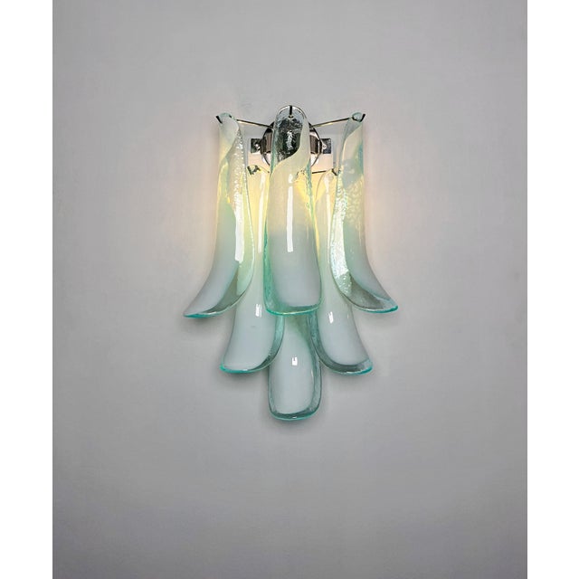 Vintage Italian Murano Wall Lights in the style of Mazzega, 1990, Set of 2 For Sale - Image 11 of 18