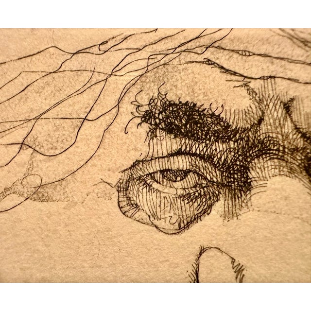 Late 20th Century Late 20th Century Charles Bragg Etching "The Blessed Father" For Sale - Image 5 of 9