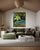 Contemporary Paradise (Blue Mountain), Contemporary Landscape Painting With Text by Matt Higgins For Sale - Image 3 of 7