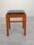 1950s Vintage Orange Pouf in Black Faux Leather, 1950s For Sale - Image 5 of 12