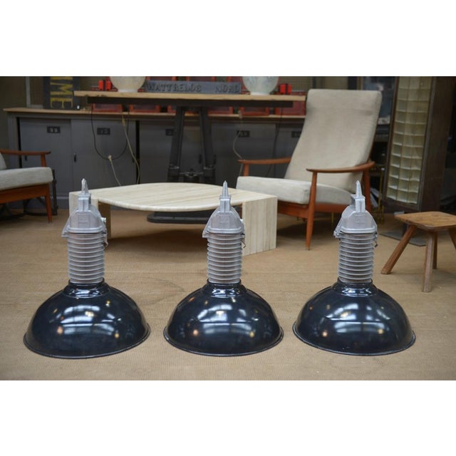 Large Industrial Pendant Light from Philips, 1950s For Sale - Image 9 of 9