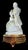 Vintage 1930’s Frosted Glass Figural Vanity Lamp For Sale - Image 4 of 14