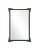 Contemporary Fleur Home Garden District Napoleon Rectangle Mirror in Duck Green, 36x48 For Sale - Image 3 of 3
