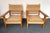Wood Mid-Century Modern Pair of Wood and Rope Armchairs, Italy, 1970s For Sale - Image 7 of 13