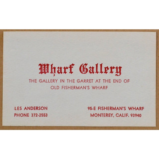 Old Town Auburn, Vintage California Landscape Watercolor by Les Anderson For Sale - Image 10 of 10