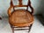 Early 20th Century Pair of Antique Eastlake Walnut Cane Seat Armchairs For Sale - Image 9 of 11