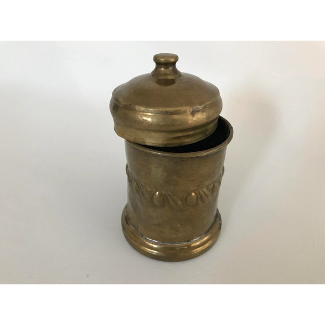 19th Century Turkish Brass Storage Container For Sale - Image 4 of 5