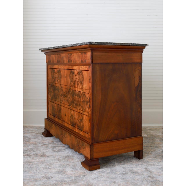 Mid 19th Century 19th C Louis Philippe Burlwood Commode For Sale - Image 5 of 14