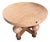 Mid-20th Century Brutalist Round Oak Coffee Table, Denmark For Sale