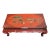 Vintage Far Eastern Furnishings Chinese Red Lacquer Court-Ladies Low Table Bench For Sale