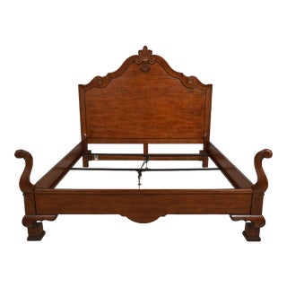 Century King Size French High Back Bed For Sale