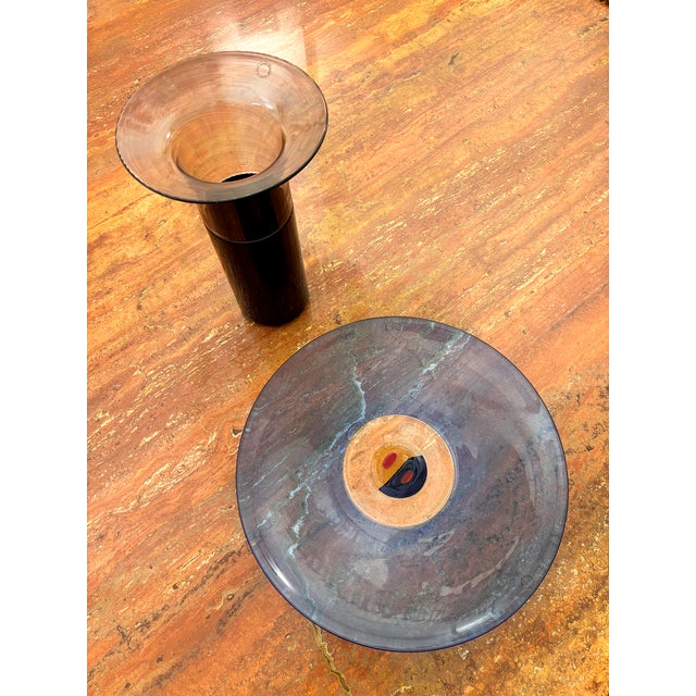 Plate and Vase by Tapio Wirkkala for Venini, 1986 / 1990, Set of 2 For Sale - Image 10 of 10