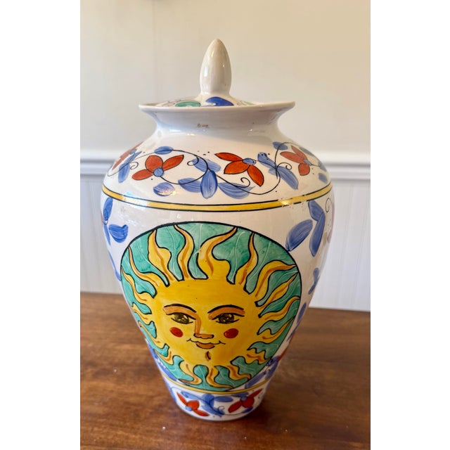 Historical World Banking Institution Rare Sunburst Vase For Sale - Image 6 of 12