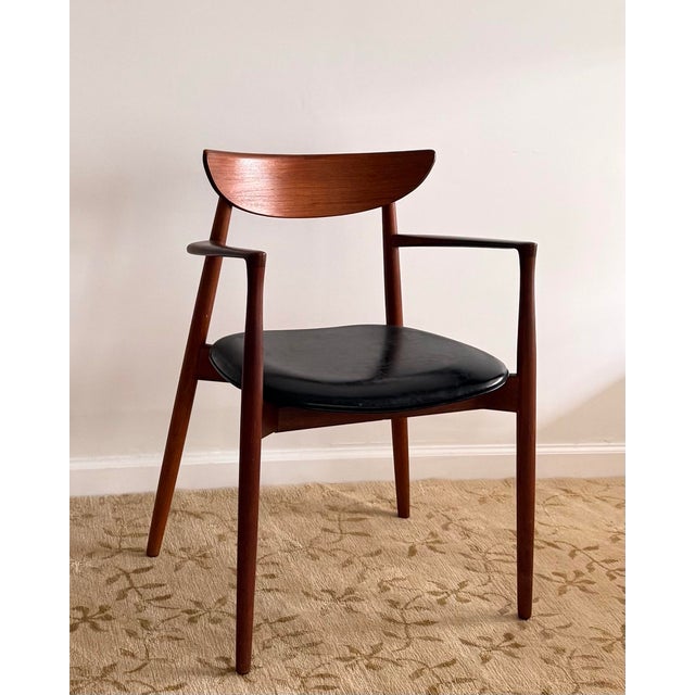 Mid-Century Modern 1960s Harry Østergaard Model 59 Danish Teak Armchair for Randers Møbelfabrik For Sale - Image 3 of 8
