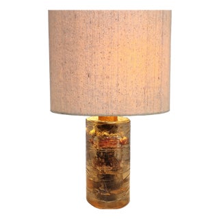 Vintage Resin and Copper Lamp, 1970s For Sale