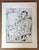 American Vintage 1939 Print in 11x14 Mat, Ready to Frame: "Self-Portrait" by George Grosz For Sale - Image 3 of 3