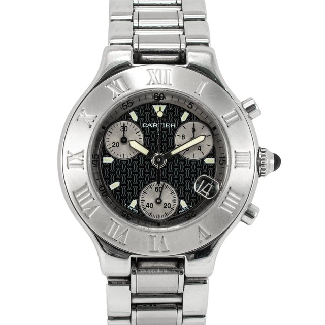 Brand: Cartier Gender: Unisex Metal Type: Stainless Steel Diameter: 38.00 mm Weight: 124.62 grams CARTIER Stainless steel...