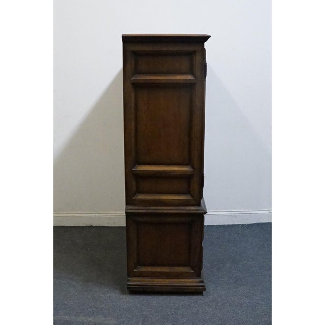 Century Furniture Solid Oak Spanish Mediterranean 39" Door Chest / Armoire For Sale - Image 12 of 12