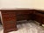 Late 20th Century Traditional Cherry Wood L-Shaped Executive Corner Desk With Integrated File Storage For Sale In Portland, OR - Image 6 of 13
