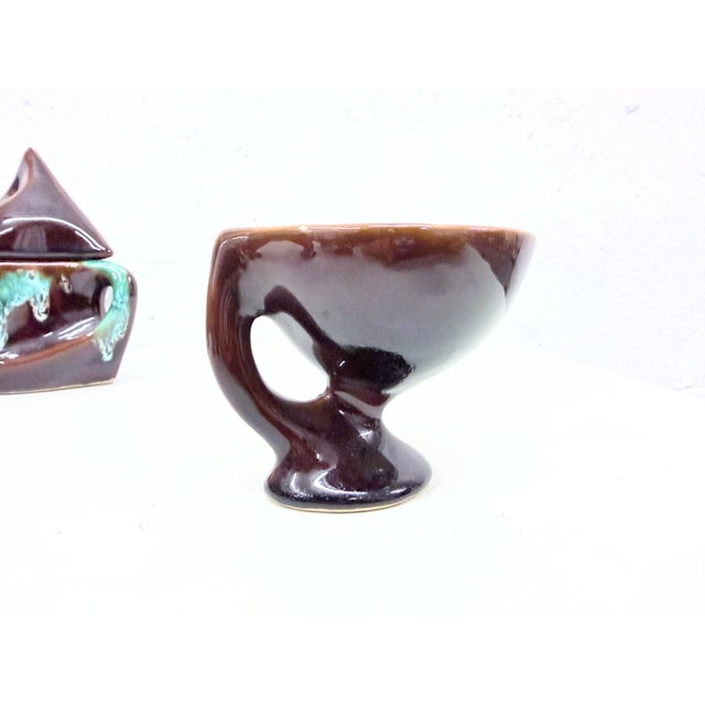 Studio Ceramic Tea Service from Vallauris, France, 1950s, Set of 7 For Sale - Image 13 of 17