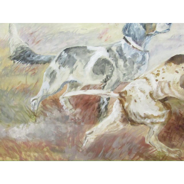 Antique English Watercolor of a Setter and Pointer Dog For Sale - Image 18 of 18