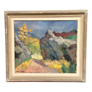 Helge Cardell, Autumn Motif, 1950s, Oil on Canvas For Sale