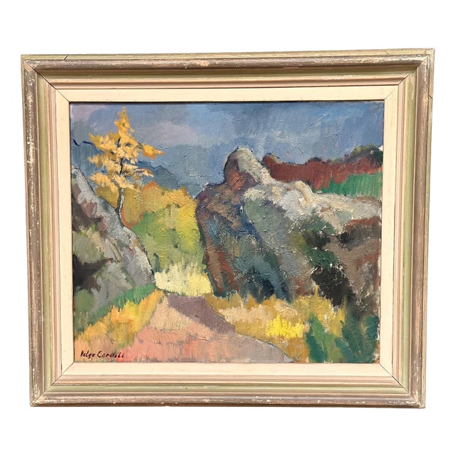 Helge Cardell, Autumn Motif, 1950s, Oil on Canvas For Sale
