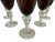 Glass Set of 6 Large Hand Blown Glass Tortoise Amber Stemmed Goblets, 1970s For Sale - Image 7 of 12