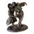 Vintage French Lost Wax Bronze Sculpture of a couple. Titled “A Kiss” (Un Baiser). For Sale