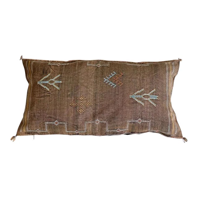 Moroccan Sabra Pillow - Brown For Sale
